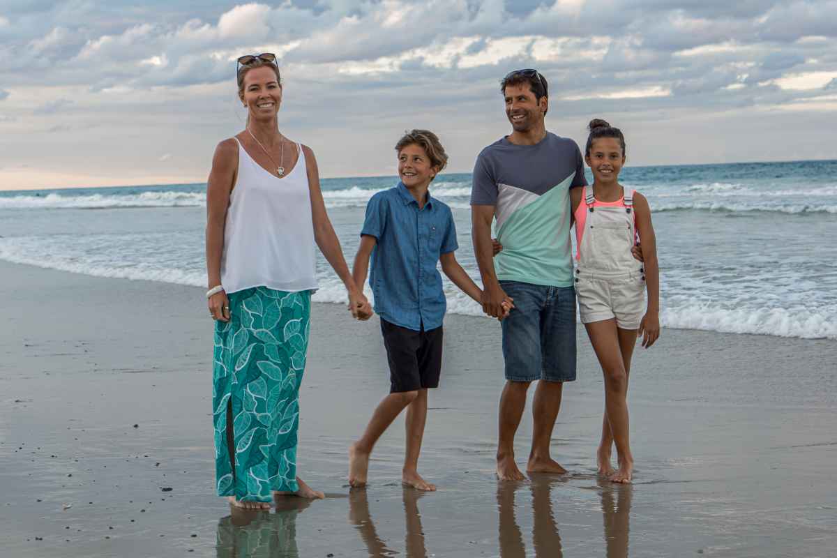 Family on Nobby Beach