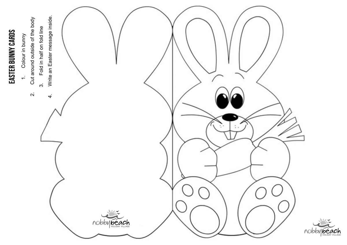 Easter Craft and Printables  Nobby Beach Holiday Village Pertaining To Easter Chick Card Template