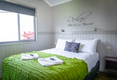 Master Bedroom with Queen Bed in Deluxe Tropical Villa